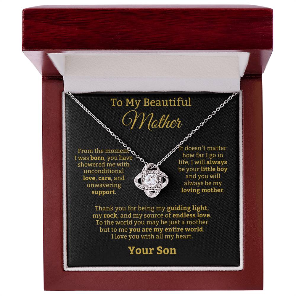 To My Mom from Son Necklace- Guiding Light